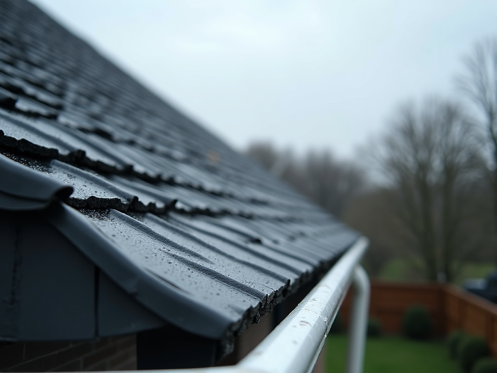 Gutter installation on western Kansas home